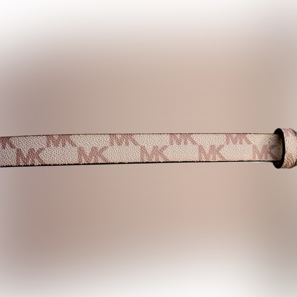 Michael Kors Pull Chain Belt Bag pink Logo MK Monogram Rose Gold, M - Picture 6 of 8